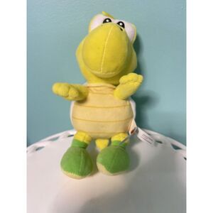 Super‎ Mario Koopa Troopa Yellow and Green Turtle 8" Plush Toy 2009